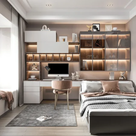 Thi Công nội thất Phòng ngủ căn hộ - Nội Thất Passion